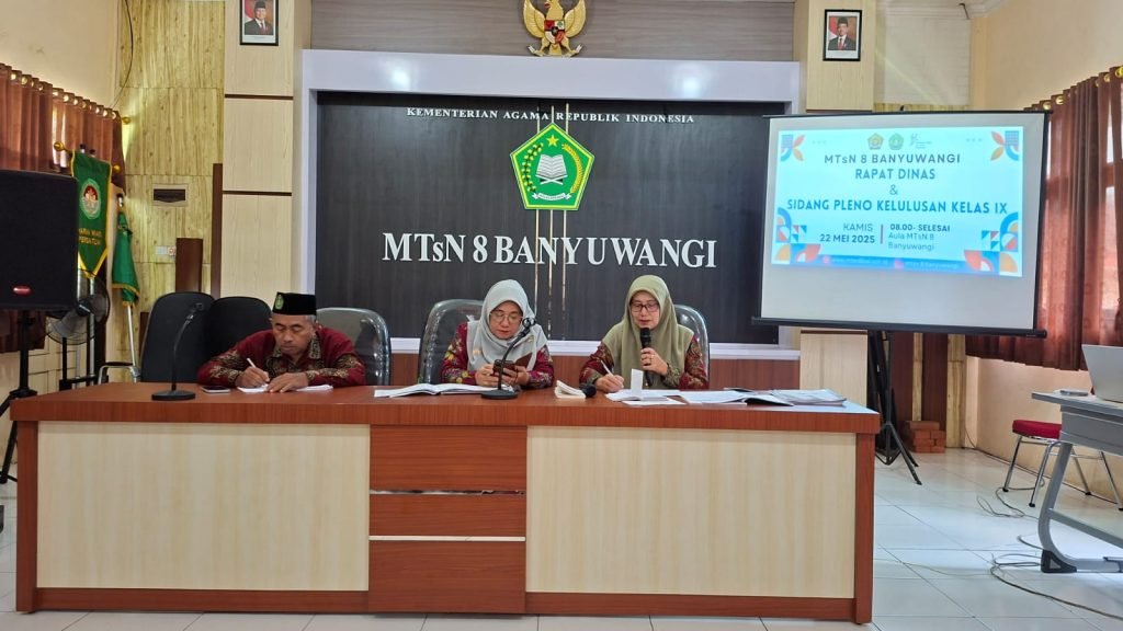 Rapat Dinas dan Sidang Pleno: Penentuan Kelulusan Siswa Kelas IX Tahun Ajaran 2024/2025